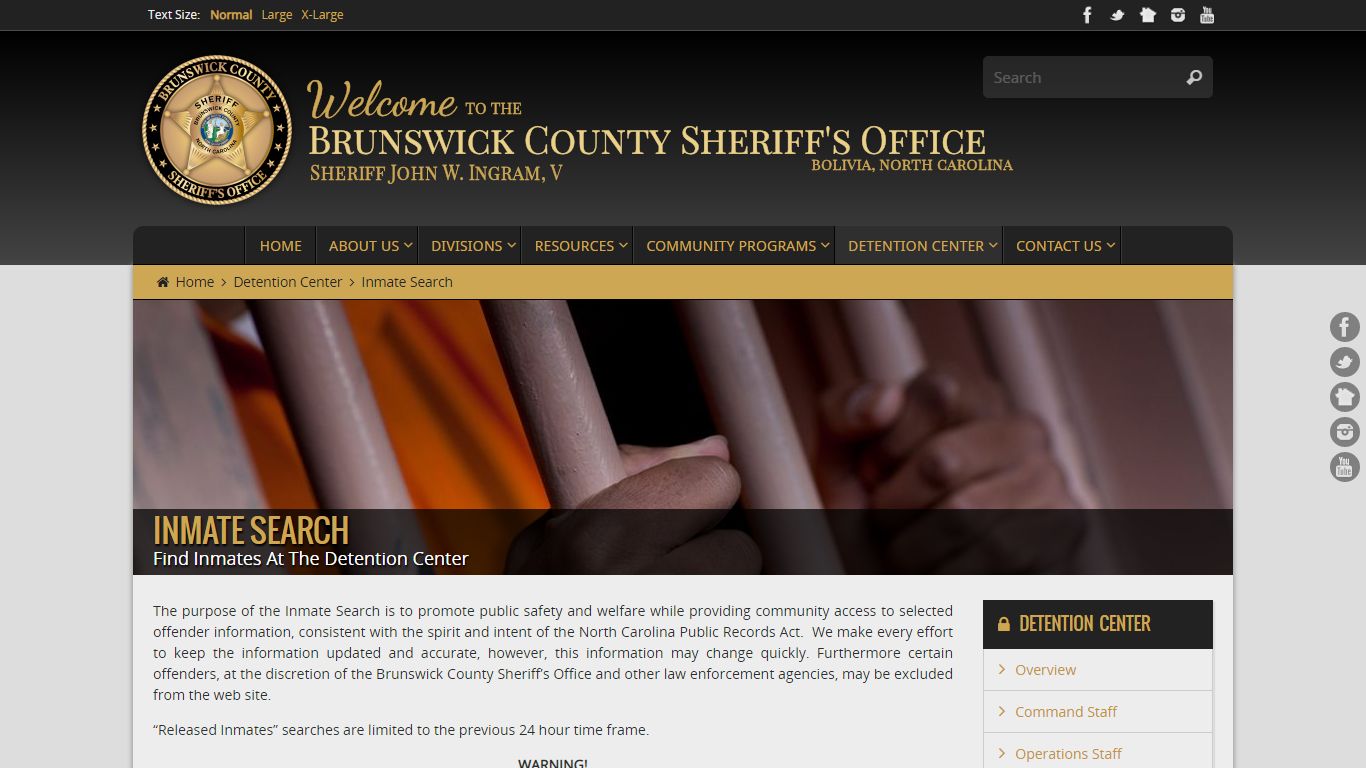 Inmate Search - Brunswick County Sheriff's Office